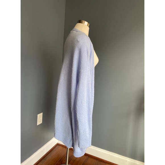 Forever 21 baby blue longline cardigan with pockets, size small - Picture 2 of 8